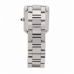 Cartier Tank Solo Small W5200013 White Dial Stainless Steel Watc